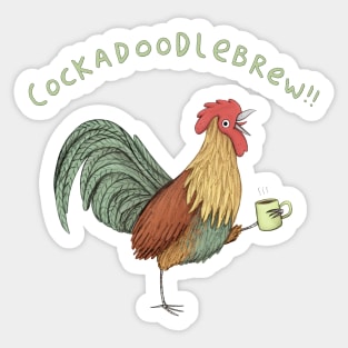 Cockadoodlebrew!! Sticker